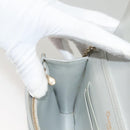 Christian Dior Diorama Chain Shoulder Bag Leather Silver Auth gh272-20