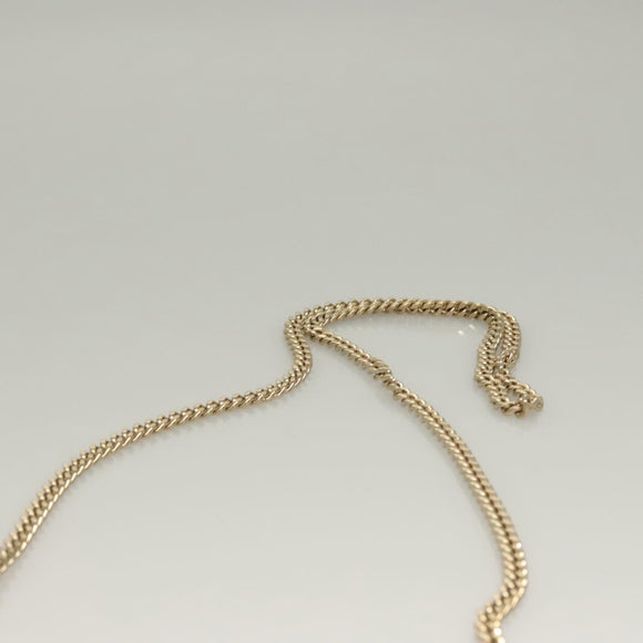 Christian Dior Diorama Chain Shoulder Bag Leather Silver Auth gh272