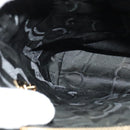 Salvatore Ferragamo Gancini Shoulder Bag Leather Black Gold Auth gh274-18