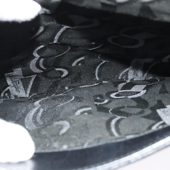 Salvatore Ferragamo Gancini Shoulder Bag Leather Black Gold Auth gh274