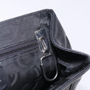 Salvatore Ferragamo Gancini Shoulder Bag Leather Black Silver Auth gh280-11