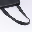 Salvatore Ferragamo Gancini Shoulder Bag Leather Black Silver Auth gh280-7