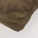 Salvatore Ferragamo Tote Bag Nylon 2way Beige Silver Auth gh287-10