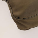 Salvatore Ferragamo Tote Bag Nylon 2way Beige Silver Auth gh287-11