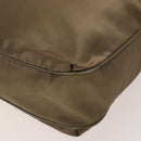 Salvatore Ferragamo Tote Bag Nylon 2way Beige Silver Auth gh287-12