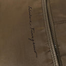 Salvatore Ferragamo Tote Bag Nylon 2way Beige Silver Auth gh287-15