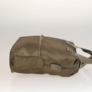 Salvatore Ferragamo Tote Bag Nylon 2way Beige Silver Auth gh287-4