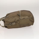 Salvatore Ferragamo Tote Bag Nylon 2way Beige Silver Auth gh287-5