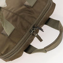 Salvatore Ferragamo Tote Bag Nylon 2way Beige Silver Auth gh287-6