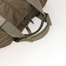 Salvatore Ferragamo Tote Bag Nylon 2way Beige Silver Auth gh287-7