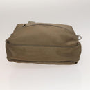 Salvatore Ferragamo Tote Bag Nylon 2way Beige Silver Auth gh287-9