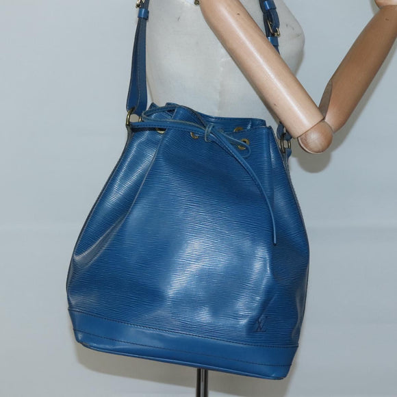 LOUIS VUITTON Epi Noe Shoulder Bag Toledo Blue M44005 LV Auth gh295