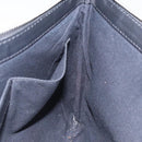 BALENCIAGA Clutch Bag Canvas Leather White black 373834 Auth gh296-17