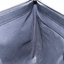 BALENCIAGA Clutch Bag Canvas Leather White black 373834 Auth gh296-18