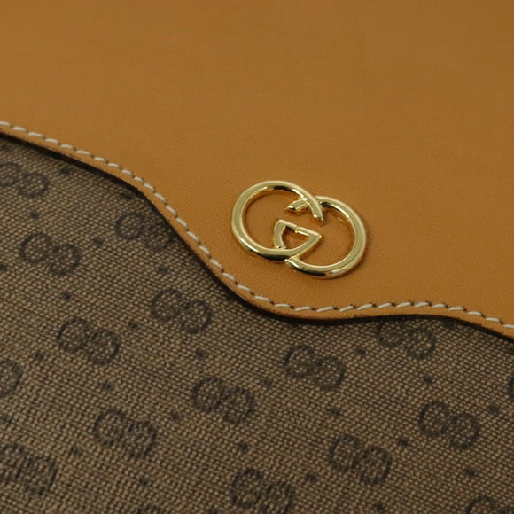 GUCCI Micro GG Supreme Shoulder Bag PVC Beige Gold 001 115 4001 Auth gh314