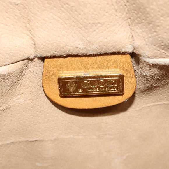 GUCCI Micro GG Supreme Shoulder Bag PVC Beige Gold 001 115 4001 Auth gh314