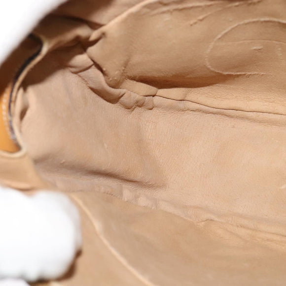 GUCCI Micro GG Supreme Shoulder Bag PVC Beige Gold 001 115 4001 Auth gh314