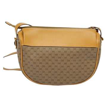 GUCCI Micro GG Supreme Shoulder Bag PVC Beige Gold 001 115 4001 Auth gh314 - 0