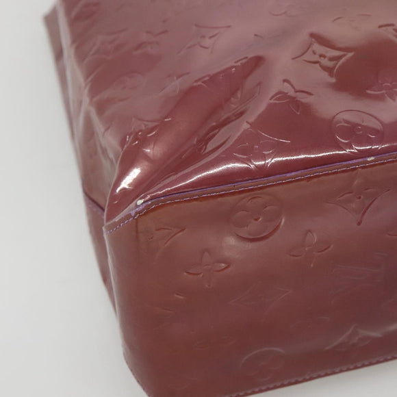 LOUIS VUITTON Monogram Vernis Reade MM Hand Bag Purple Viole M91087 Auth gh316