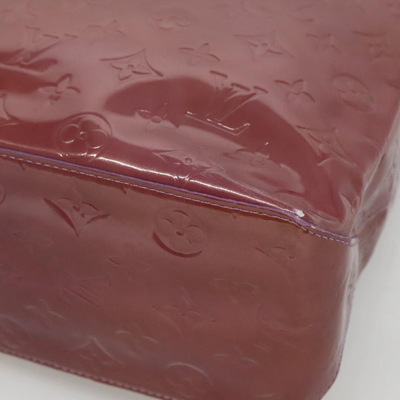 LOUIS VUITTON Monogram Vernis Reade MM Hand Bag Purple Viole M91087 Auth gh316
