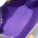 LOUIS VUITTON Monogram Vernis Reade MM Hand Bag Purple Viole M91087 Auth gh316-11