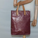 LOUIS VUITTON Monogram Vernis Reade MM Hand Bag Purple Viole M91087 Auth gh316-20