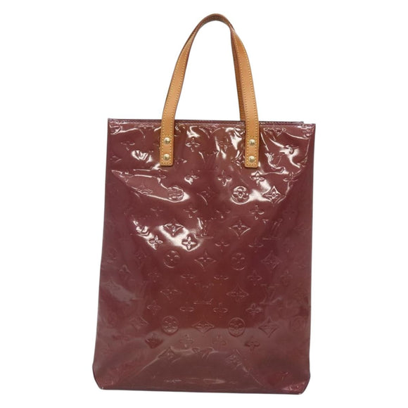 LOUIS VUITTON Monogram Vernis Reade MM Hand Bag Purple Viole M91087 Auth gh316