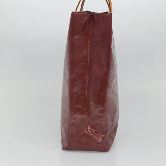 LOUIS VUITTON Monogram Vernis Reade MM Hand Bag Purple Viole M91087 Auth gh316