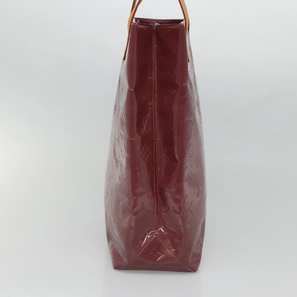 LOUIS VUITTON Monogram Vernis Reade MM Hand Bag Purple Viole M91087 Auth gh316