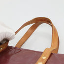 LOUIS VUITTON Monogram Vernis Reade MM Hand Bag Purple Viole M91087 Auth gh316-8