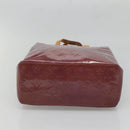 LOUIS VUITTON Monogram Vernis Reade MM Hand Bag Purple Viole M91087 Auth gh316-5