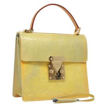 LOUIS VUITTON Monogram Vernis Spring Street Hand Bag Gris M91029 LV Auth gh317