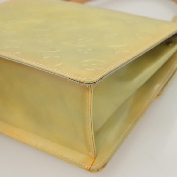 LOUIS VUITTON Monogram Vernis Spring Street Hand Bag Gris M91029 LV Auth gh317