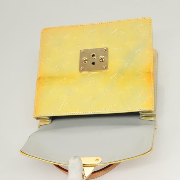 LOUIS VUITTON Monogram Vernis Spring Street Hand Bag Gris M91029 LV Auth gh317