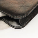 VALENTINO Chain Shoulder Bag Leather Brown Auth gh318-15