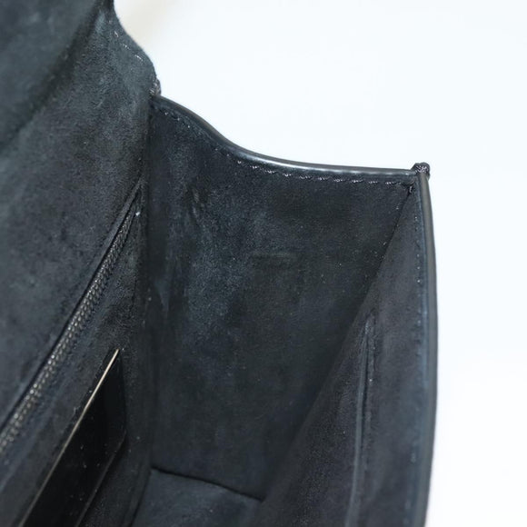 VALENTINO Chain Shoulder Bag Leather Brown Auth gh318