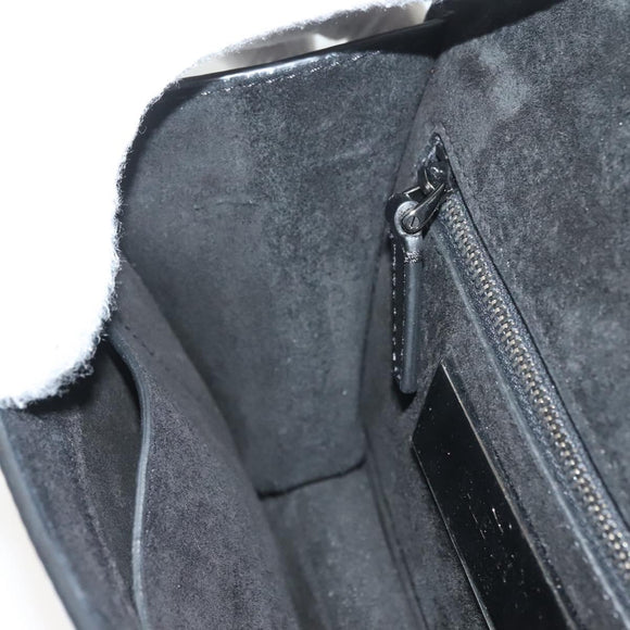 VALENTINO Chain Shoulder Bag Leather Brown Auth gh318