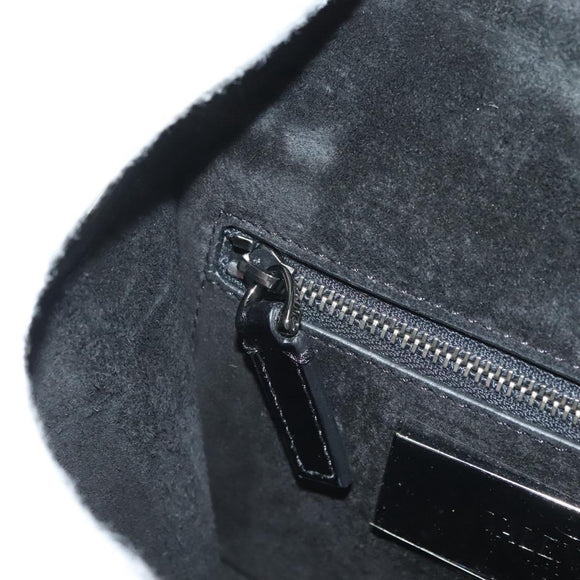 VALENTINO Chain Shoulder Bag Leather Brown Auth gh318