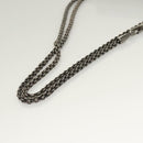 VALENTINO Chain Shoulder Bag Leather Brown Auth gh318-7