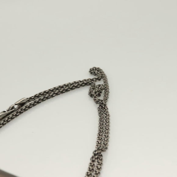 VALENTINO Chain Shoulder Bag Leather Brown Auth gh318