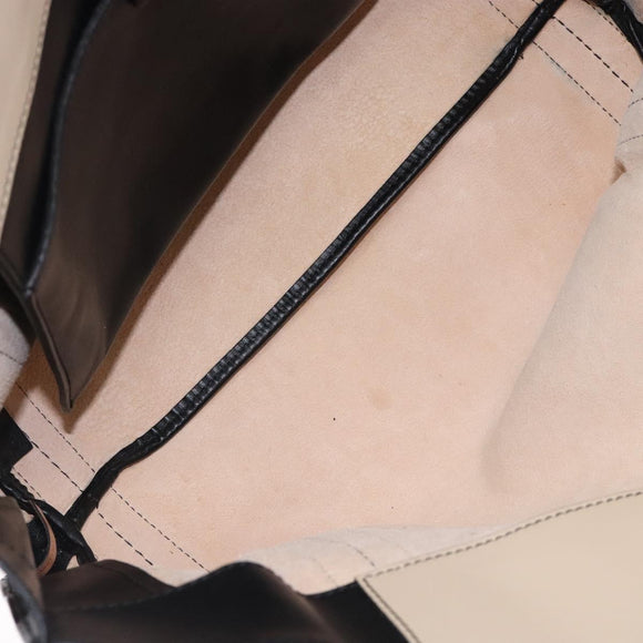 Chloe Alison Tote Bag Leather Pink Black Auth gh323