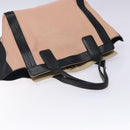 Chloe Alison Tote Bag Leather Pink Black Auth gh323-6