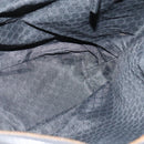 GUCCI Web Sherry Line Shoulder Bag Canvas Black Gold 73884 Auth gh324-17