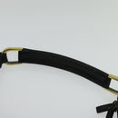 GUCCI Web Sherry Line Shoulder Bag Canvas Black Gold 73884 Auth gh324-8