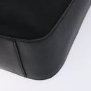 Salvatore Ferragamo Gancini Shoulder Bag Nylon Navy Silver Auth gh333-9