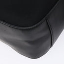 Salvatore Ferragamo Gancini Shoulder Bag Nylon Navy Silver Auth gh333-14