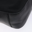 Salvatore Ferragamo Gancini Shoulder Bag Nylon Navy Silver Auth gh333-15