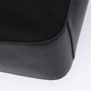 Salvatore Ferragamo Gancini Shoulder Bag Nylon Navy Silver Auth gh333-16