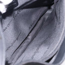 Salvatore Ferragamo Gancini Shoulder Bag Nylon Navy Silver Auth gh333-11