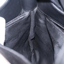 Salvatore Ferragamo Gancini Shoulder Bag Nylon Navy Silver Auth gh333-18